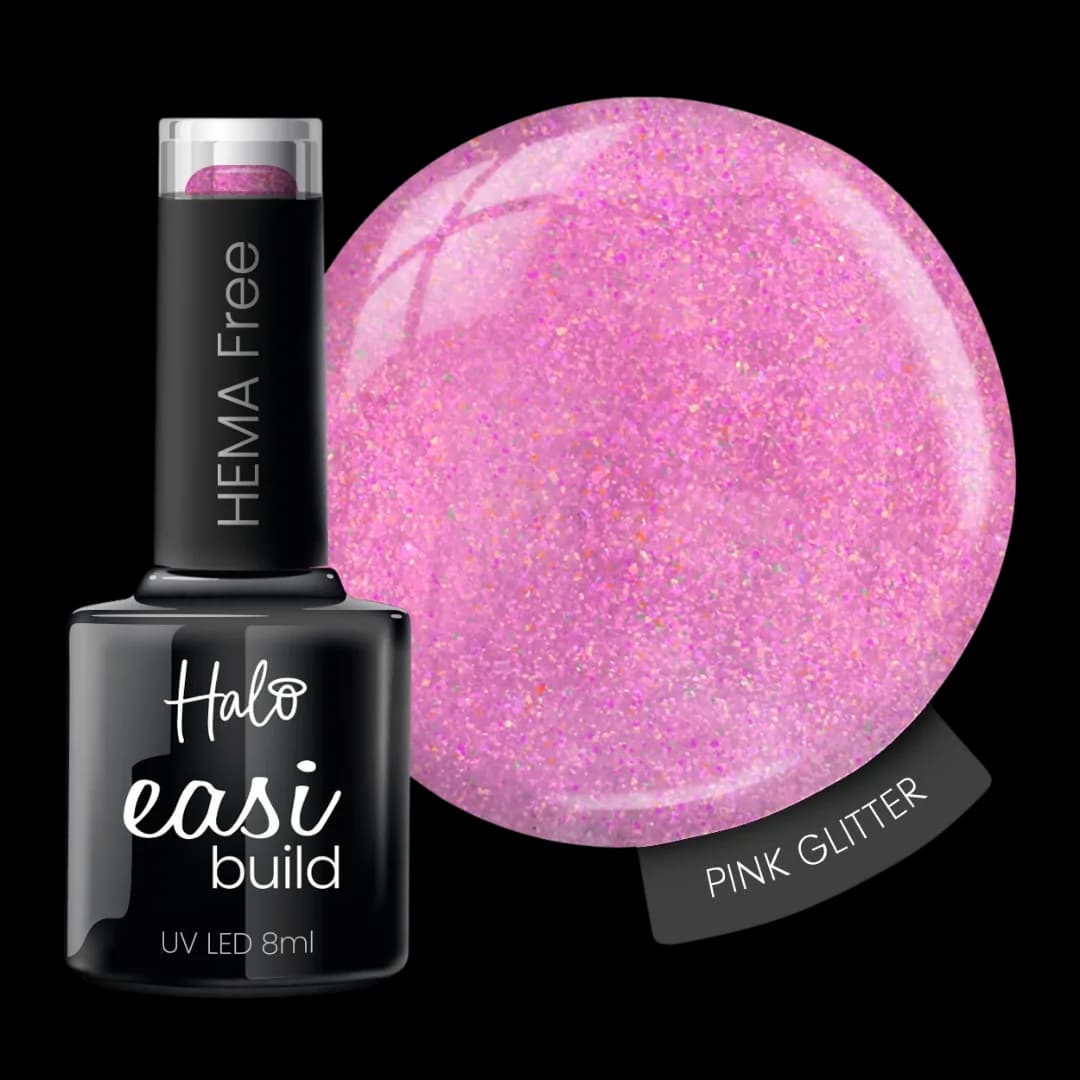 N3043 Halo EasiBuild HEMA-Free Pink Glitter 8ml