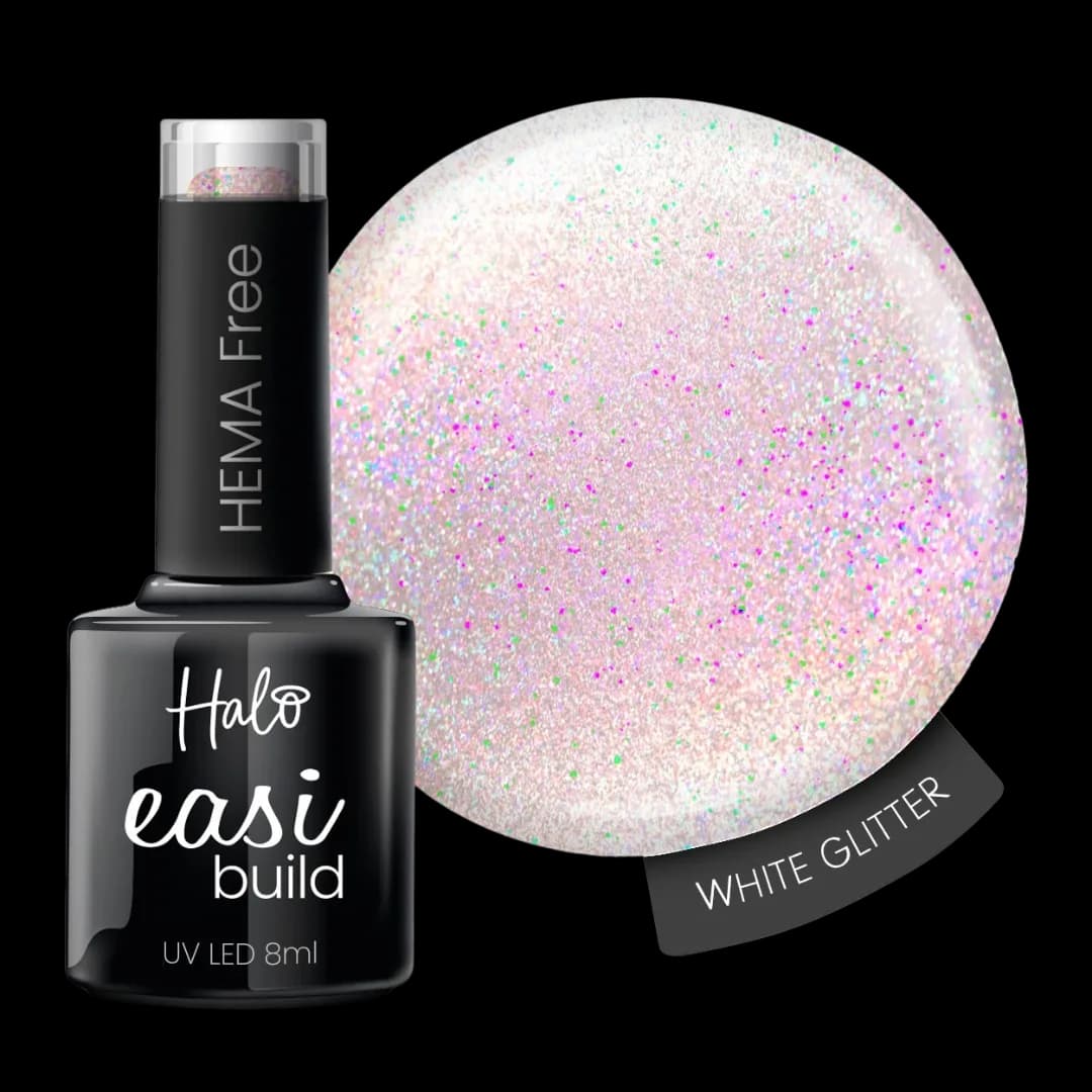 N3044 Halo EasiBuild HEMA-Free White Glitter 8ml