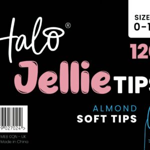 Halo Jellie Nail Tips 120s Almond Artwork - JA100