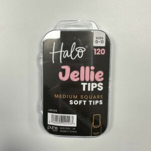 Halo Jellie Nail Tips 120s Medium Square - JM100