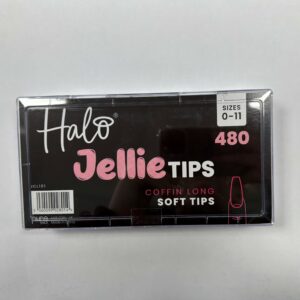 Halo Jellie Nail Tips 480s Coffin Long - JCL101