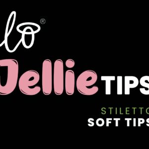 Halo Jellie Nail Tips 480s Stiletto Artwork - JS101