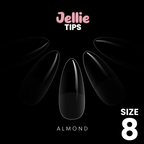 Halo Jellie Nail Tips 50st Almond Sizes 8 - JA118