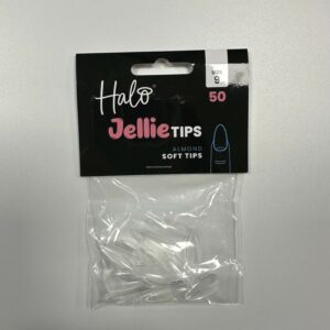 Halo Jellie Nail Tips 50st Almond Sizes 9 - JA119