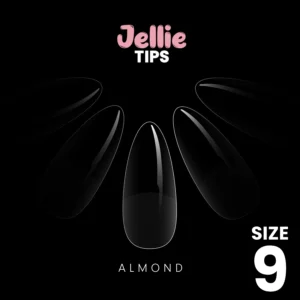 Halo Jellie Nail Tips 50st Almond Sizes 9 - JA119