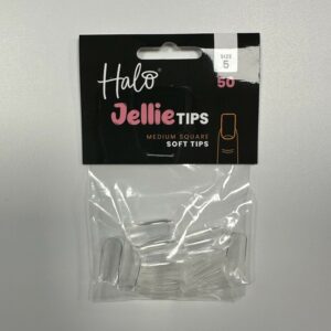 Halo Jellie Nail Tips 50st Medium Square Sizes 5 - JM115
