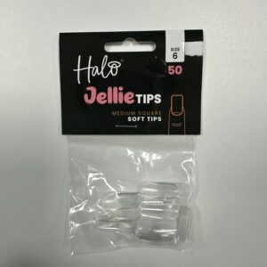 Halo Jellie Nail Tips 50st Medium Square Sizes 6 - JM116