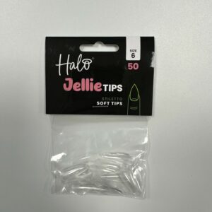 Halo Jellie Nail Tips 50st Stiletto Sizes 6 - JS116
