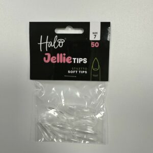 Halo Jellie Nail Tips 50st Stiletto Sizes 7 - JS117
