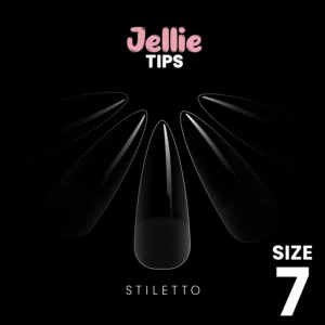Halo Jellie Nail Tips 50st Stiletto Sizes 7 - JS117