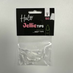 Halo Jellie Nail Tips 50st Stiletto Sizes 9 - JS119